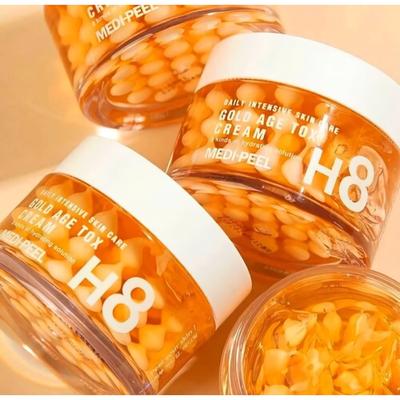 Антивіковий капсульний крем з екстрактом золотого шовкопряда Medi-Peel Gold Age Tox H8 Cream, 50 мл MP033 фото