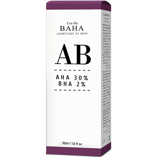 Пілінг з гліколевою кислотою 30% і саліциловою кислотою 2% Cos De Baha Aha Bha Ab Serum (AB), 30 мл CDB018 фото