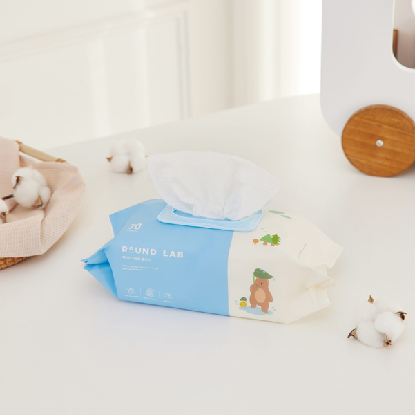 Дитячі очищувальні серветки ROUND LAB Baby Mild Wet Wipes, 70 ea RL003 фото