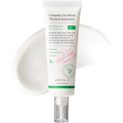 Сонцезахисний крем із фізичними фільтрами &mdash; AXIS-Y Complete No-Stress Physical Sunscreen SPF50+/PA++++, 50 мл AY007 фото