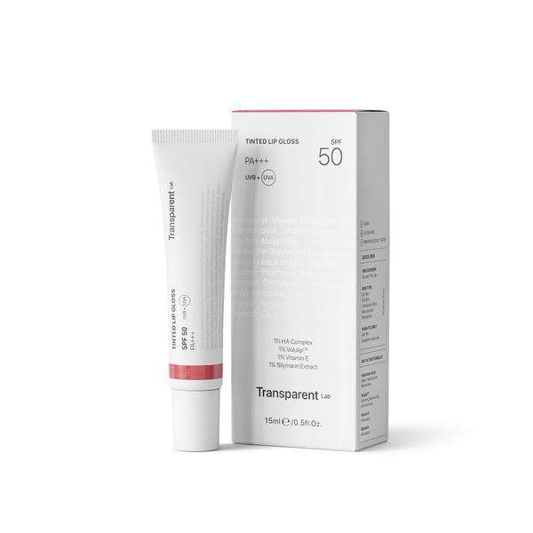 Бальзам для губ з SPF 50 Transparent-Lab Lipgloss ROSE TL018 фото