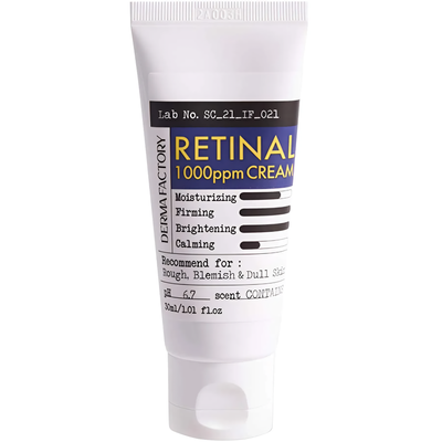 Інтенсивний оновлюючий крем з 0.1% ліпосомального ретиналю Retinal 1000 ppm Cream, 30 мл DF001 фото