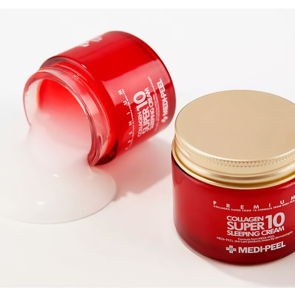 Омолоджуючий нічний крем для обличчя з колагеном Medi Peel Collagen Super 10 Sleeping Cream, 70 мл MP044 фото