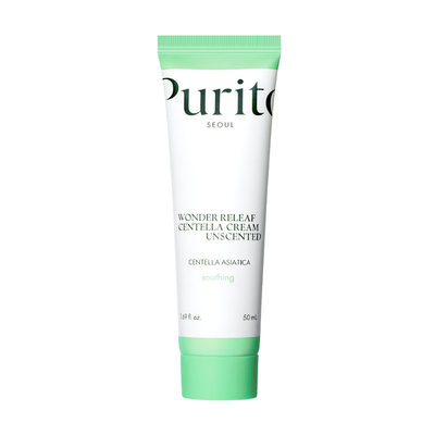 Крем для чутливої шкіри з центеллою без ефірних олій Purito Seoul Wonder Releaf Centella Cream Unscented, 50 мл PS010 фото