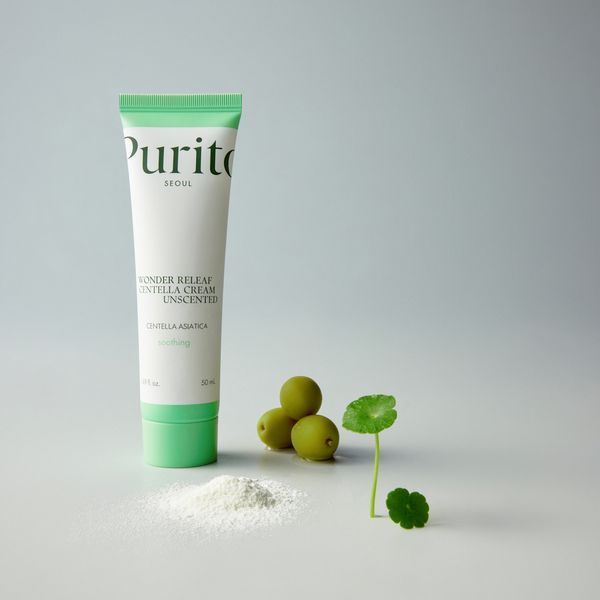 Крем для чутливої шкіри з центеллою без ефірних олій Purito Seoul Wonder Releaf Centella Cream Unscented, 50 мл PS010 фото